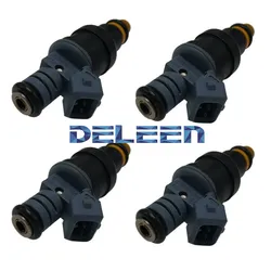 Deleen 4pcs  Fuel injector Fit BMW 1987-1988 325 528e FJ519 2.7L 0280150703