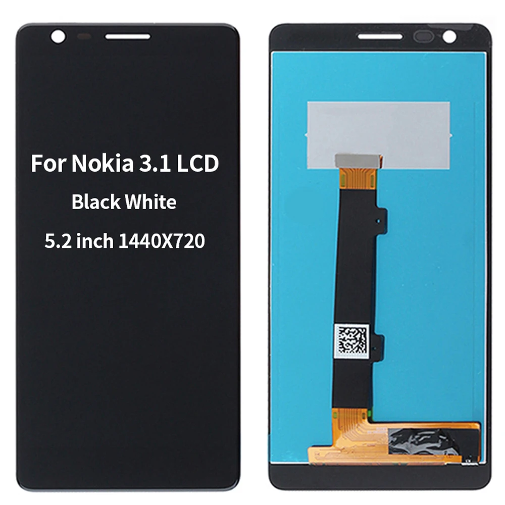 Original lcd für Nokia 3,1 LCD Display Touchscreen Digitizer Montage Ersatz Teile 5.2 "LCD für Nokia N 3,1 display TA-1063