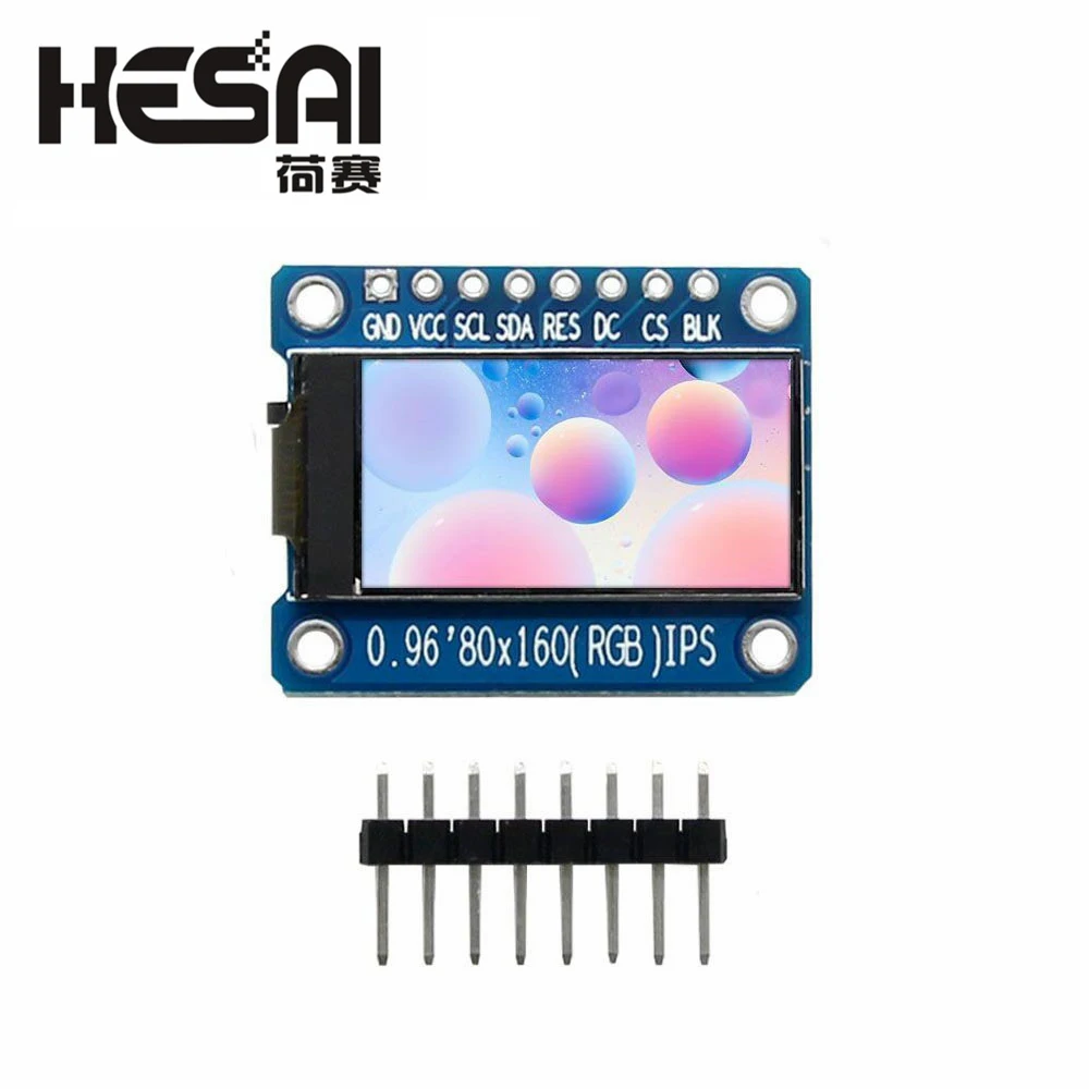 IPS 0.96 inch 7P SPI HD 65K Full Color LCD Module ST7735 Drive IC 80*160 (Not OLED)