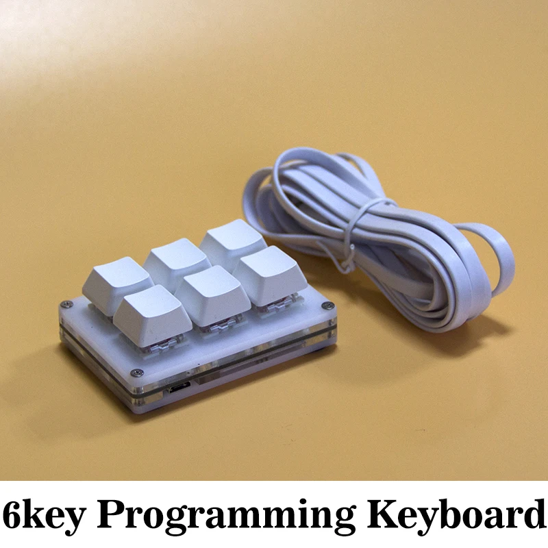 

6 Key Macro Mini keyboard for Games OSU keyboard Micro/Type c Black White Programming Programmable Blue Red switch Keyboard