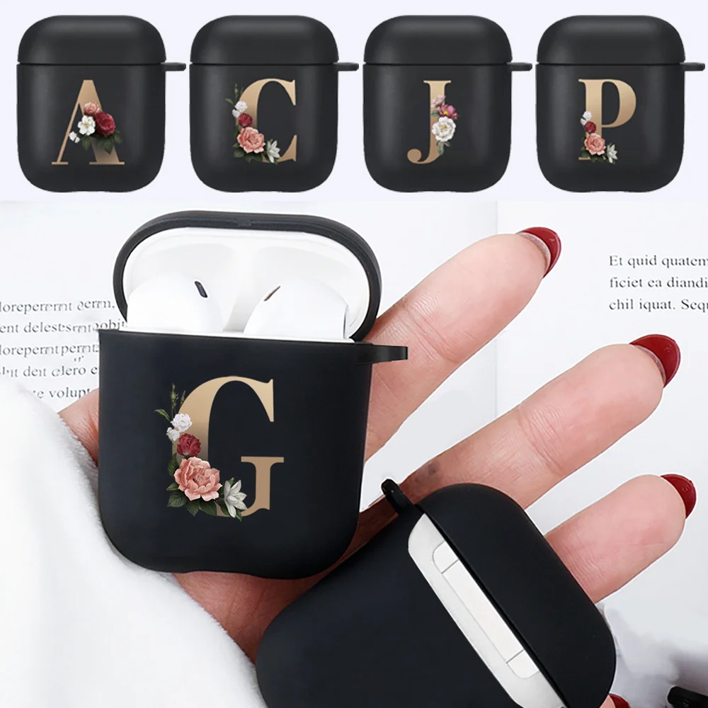 

Airpods Case for Apple Airpods 1st/2nd Gen Black Silicone Wireless Bluetooth Earphone Box Cover