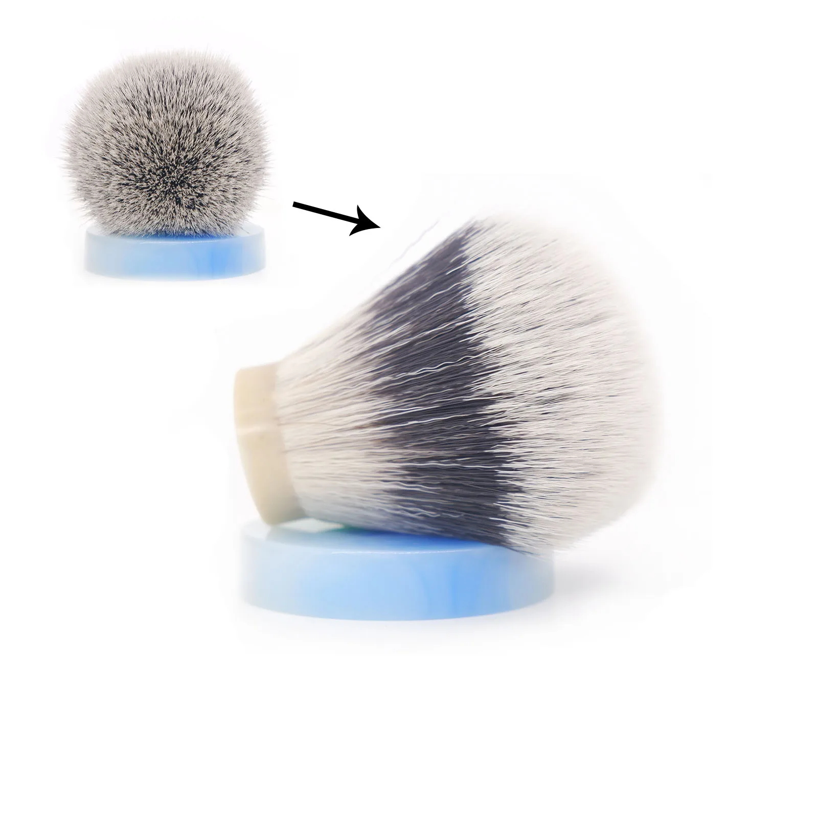 Boti Brush-Imitate Two Band Synthetic Hair Knot Bulb Type Daily Cleaning Beard Shaping Tool Beard Care Kit