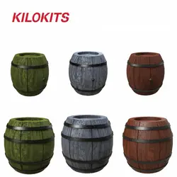20PCS 1/72 Plastic WWII Military Wooden Barrels Dioramas Wargaming Miniature Model Kits