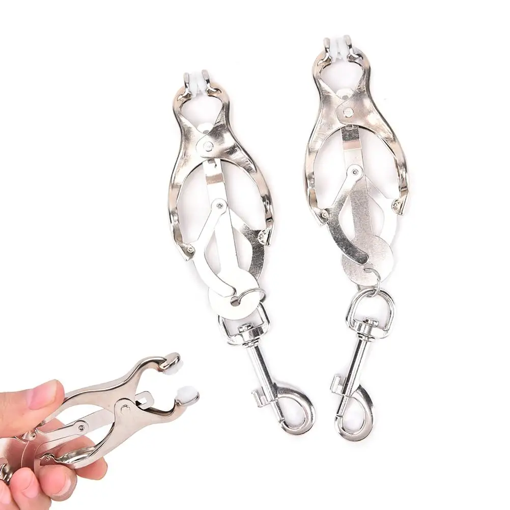 Women Metal Chain Nipple Clamp BDSM Nipple Clip Fetish Toy Breast Massager Exotic Adult Games Accessories For Wedding Gift