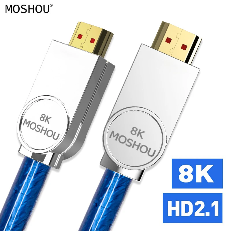 HDMI-compatible Cables 2.1 amplifier 8K 60Hz 4K 120Hz HDR 4:4:4 UHD 48Gbps HIFI ARC 12 Bit 7680*4320 with Audio Video