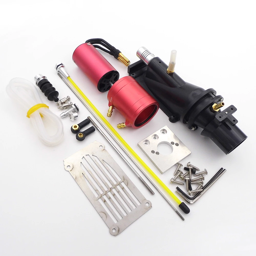 22mm Hole Turbo Water Thruster Jet Pump Spray 26mm Propeller + 2860 KV3400 Brushless Motor for 40cm 70cm RC Jet Boat