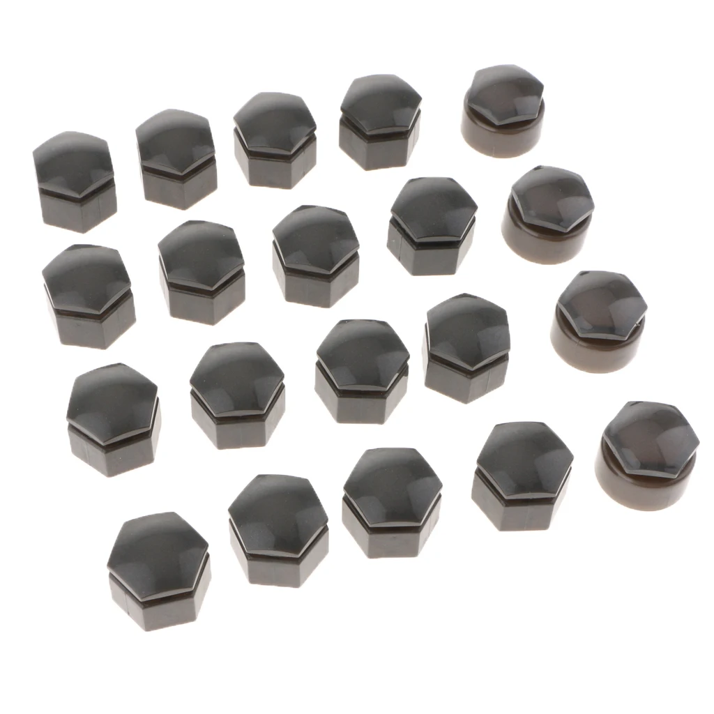 20x Gray Tire Wheel Screw Bolts Nut Caps Tyre Wheel Dust Covers For Audi Q7