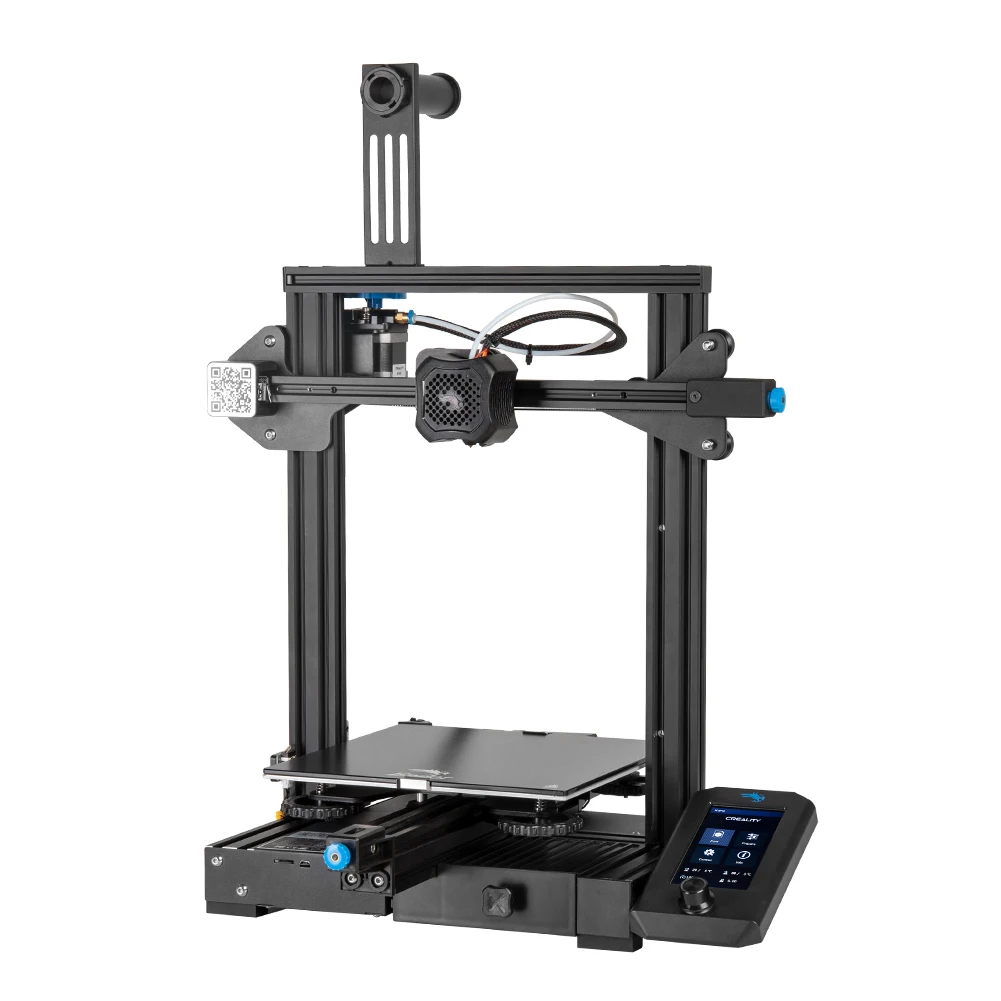 Imagem -02 - Creality 3d Ender3 v2 Impressora Kit Nova Tela de Exibição do Usuário com Impressão de Currículo 32 Bits Silencioso Mainboard Impressora 3d