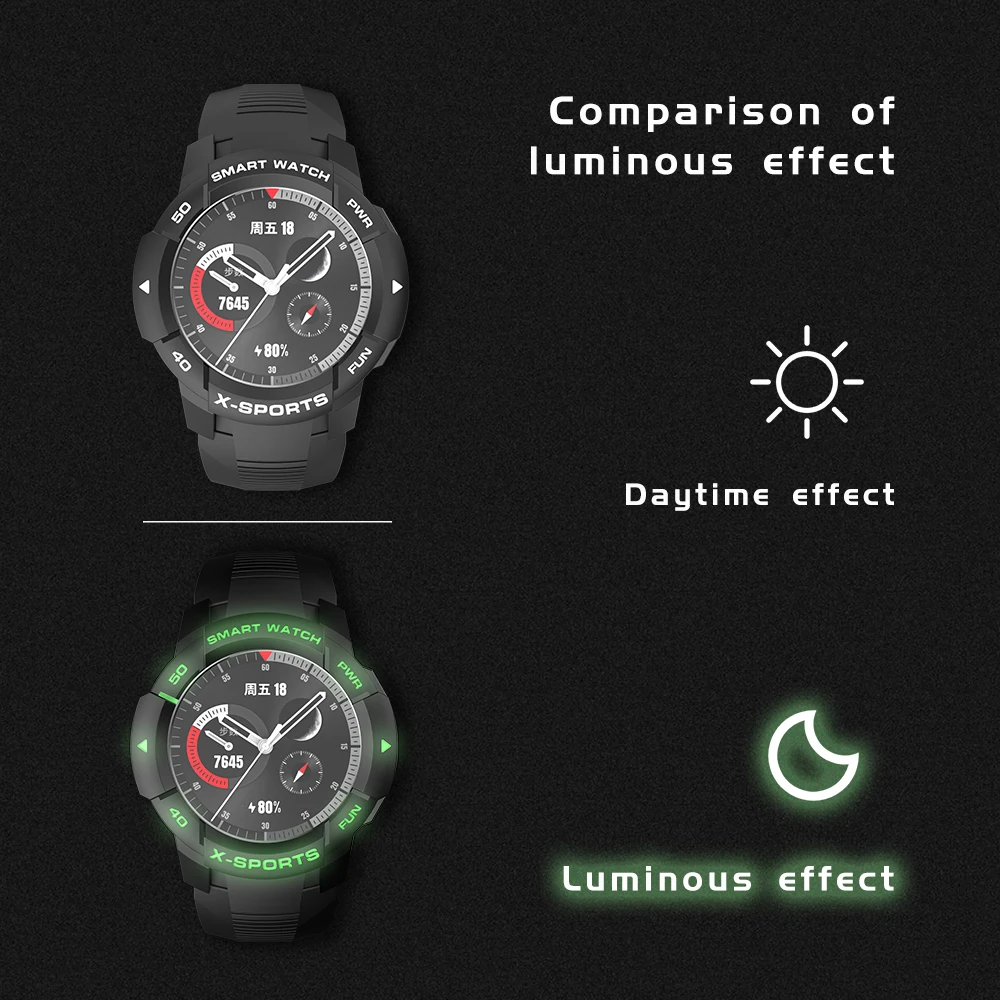 Sikai-funda protectora para Huawei Honor Watch GS Pro, carcasa protectora de TPU, marco de parachoques para HONOR GS Pro