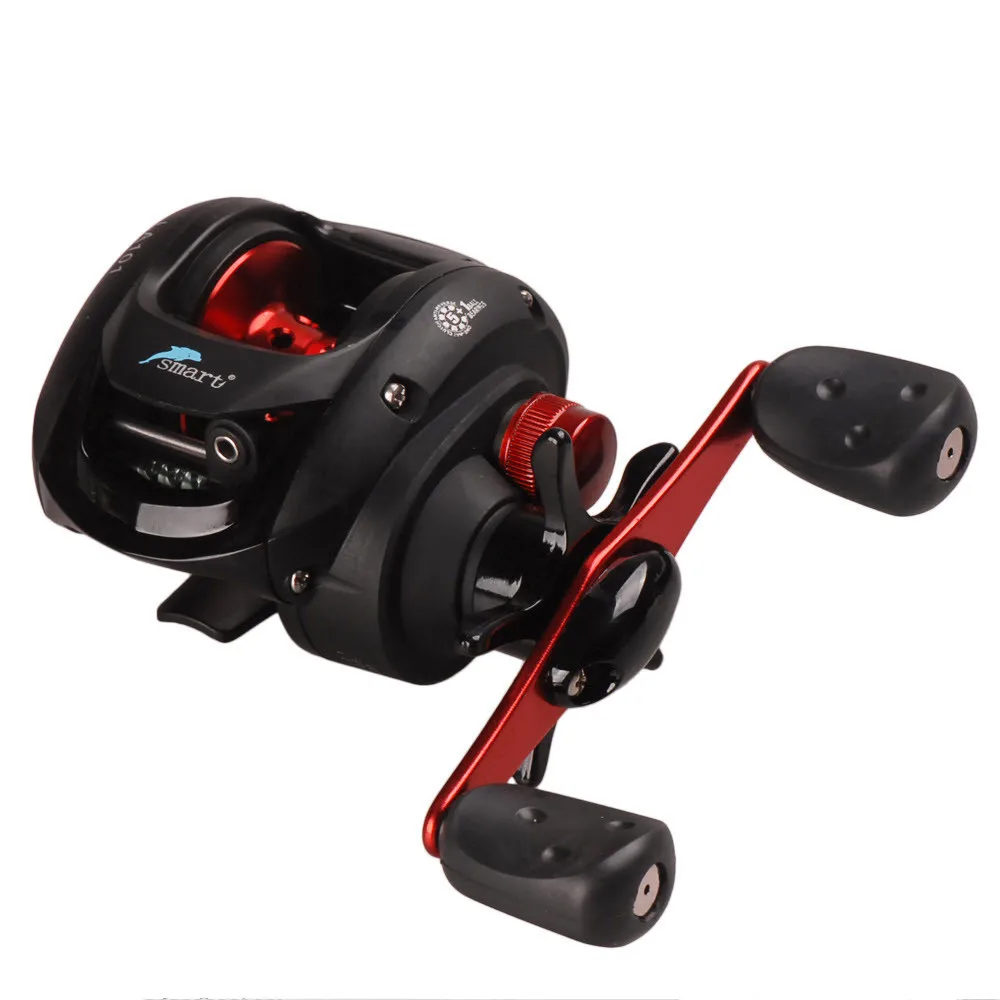 Smart Baitcasting Fishing Reel 5KG 5+1 Ball Bearings 6.2:1 Gear Ratio Carbon Bait Casting Fishing Coil Saltwater Freshwater