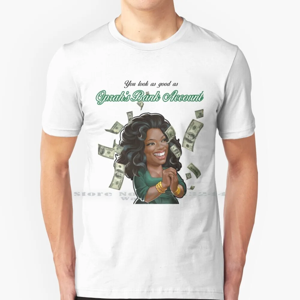 Oprah's Bank Account T Shirt Cotton 6XL Oprah Winfrey Oprahs Bank Account Rap Hip Hop Music Lil Yachty Lil Uzi Vert Boat Drake