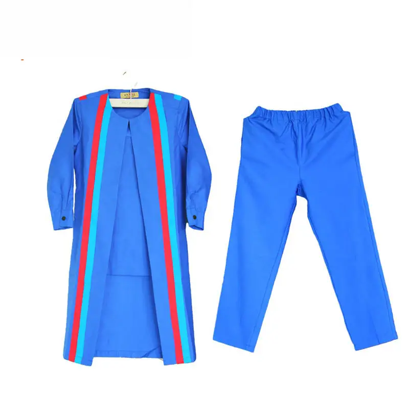 African Clothes for Kids Patchwork Top Jackets and Pants Sets Matching Hat Boys Outfit Dashiki Kaftan Outwear S204018