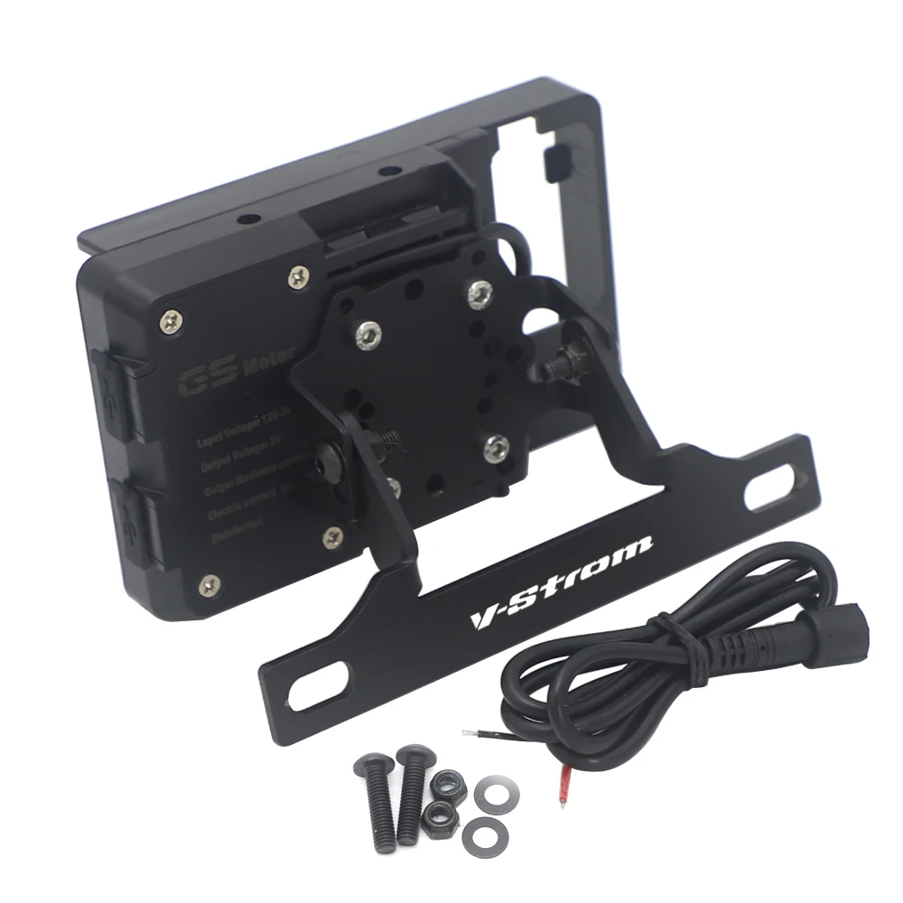 Per Suzuki V-Strom 650 Vstrom 650 Vstrom650 Parabrezza Staffa di Montaggio Smartphone GPS Supporto Staffa di Navigazione 2011 2010 2009 2008