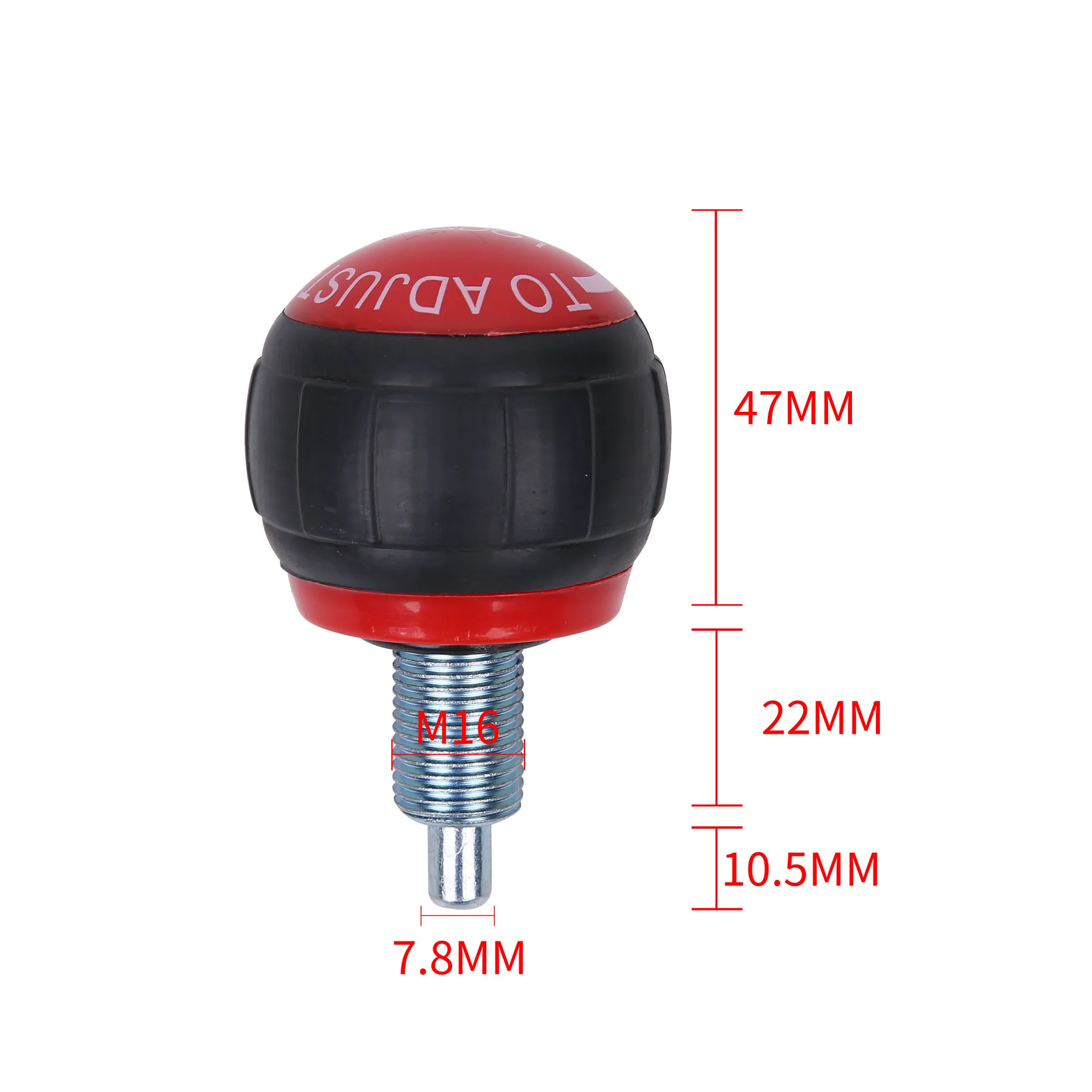 Pull Pin Spring Knob Adjusting Gear Fixed Position Bayonet Lock Gym Accessories Fitness Car Sports B, M16 Thread Diameter 16mm