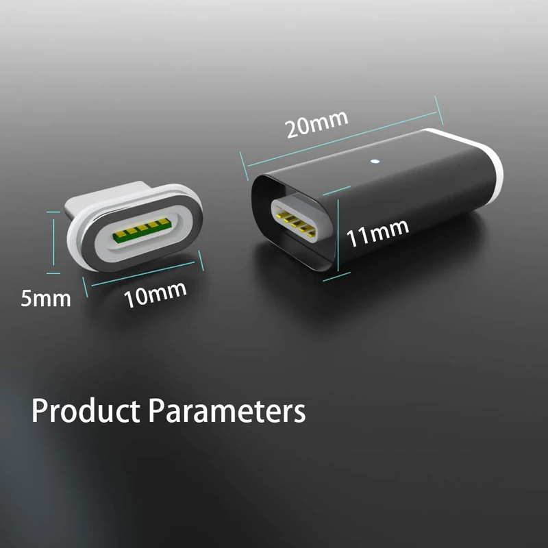 Adapter magnetyczny do ładowarki Samsung Galaxy S24 Ultra Oppo K12x Nokia 220 4G Motorola Edge (2024) Sharp Aquos sense7 itel P55