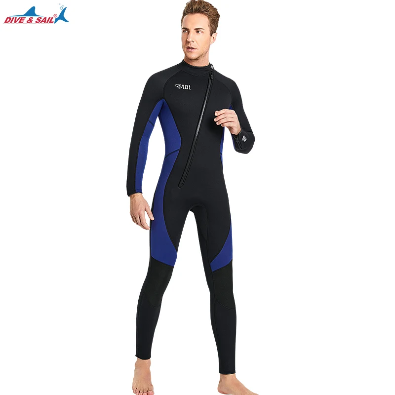 Wetsuits Youth Adult 3mm Neoprene Thermal Surfing Full Suits in Cold Water Keep Warm Front Zip for Swimming SUP Euro Size XS-3XL