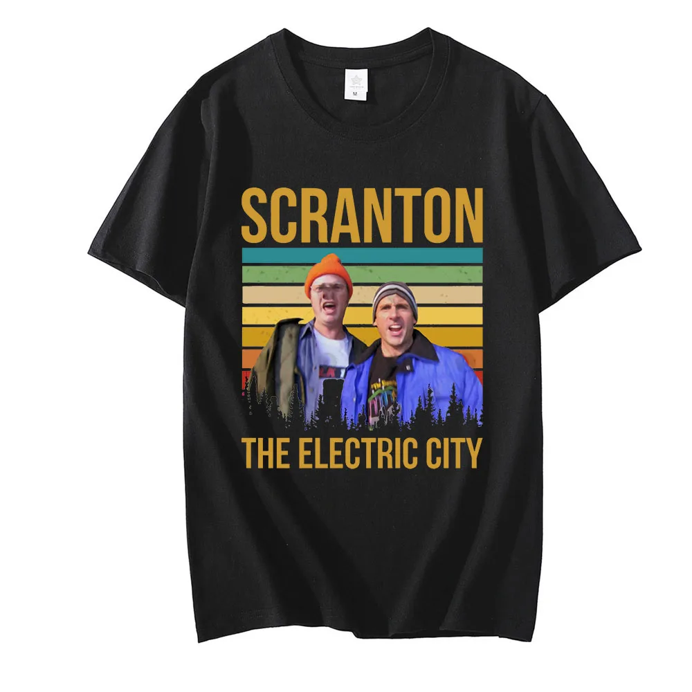 The Office Dunder Mifflin Dwight Tv Show Scranton Tshirts Male Brand Mens Vintage Cotton Tshirt Unique Tops Oversized T-Shirt