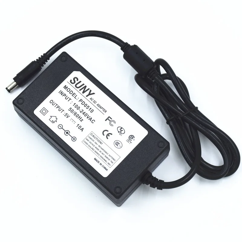 5V10A Switching DC Regulated Power Adapter CE/FCC Certification Is More Energy-saving for LED Digital Optoelectronic Products