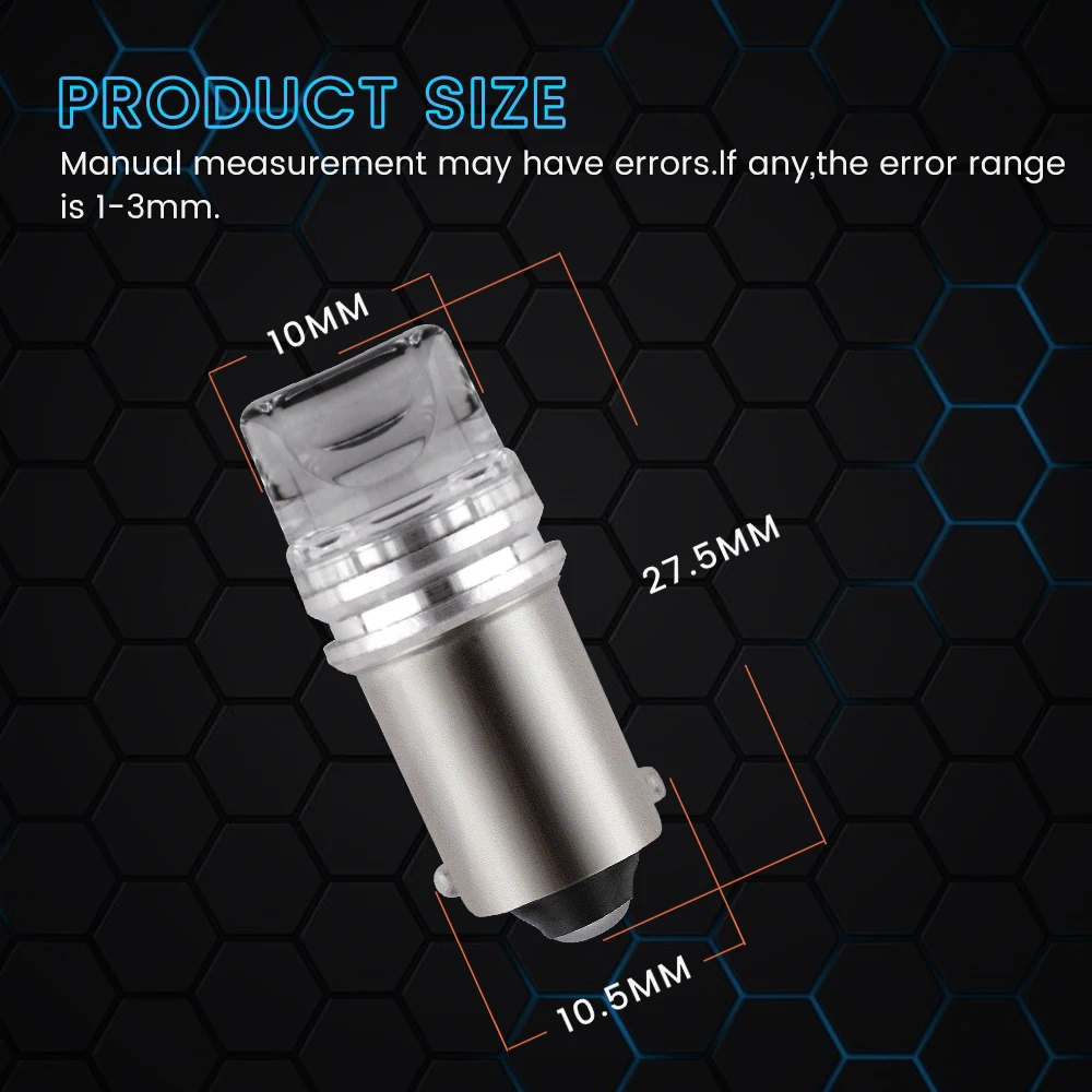 10 قطعة 6 فولت 6.3 فولت التيار المتناوب تيار مستمر غير قطبية BA9S T4W T11 LED ضوء لمبة 53 57 1895 1891 64111 لآلة الكرة والدبابيس الدافئة الأبيض 5630 2 SMD #2