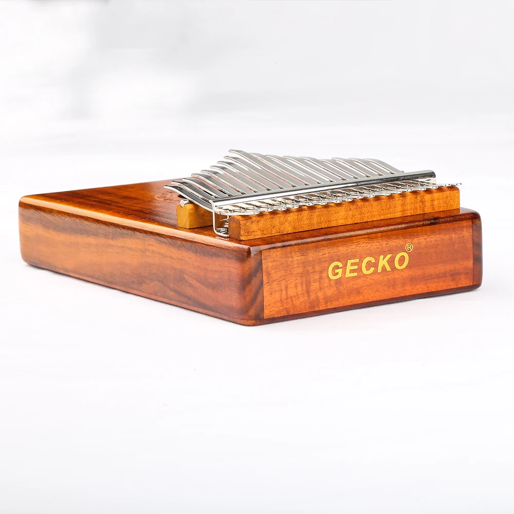 GECKO-Kalimba 17 Keys Acacia(KOA) для большого пальца и защитная коробка из ЭВА, тюнинг-молот, профессиональные модели, K17K