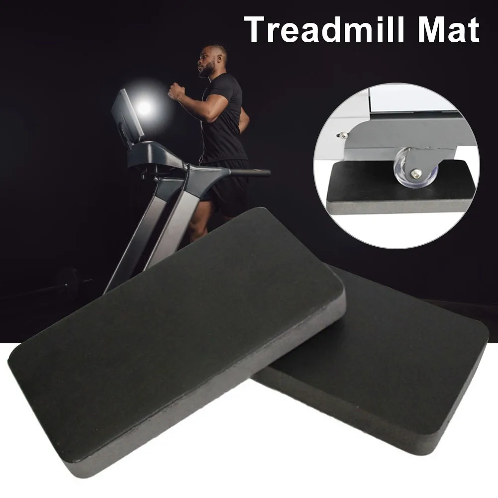 6PCS Treadmill Mat Thicken Sound Insulation Shock Absorption Cushion Exercise Equipment Mat With High Density Rubber