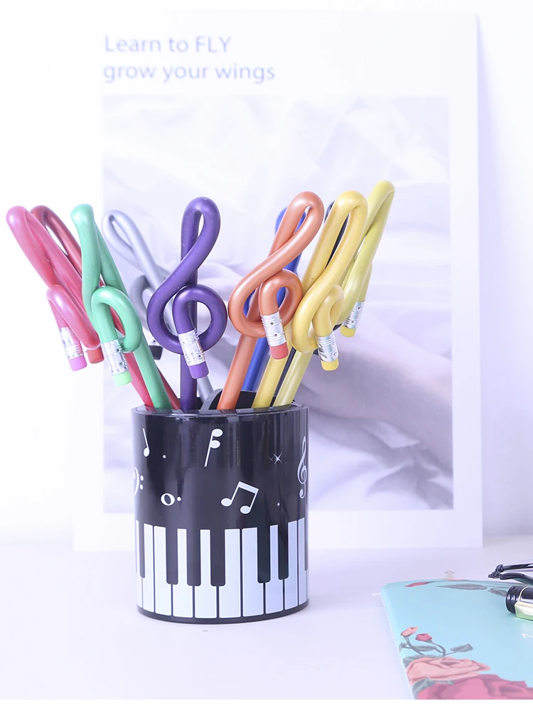 Treble Symbol Pencil Instrument Piano Modeling Personality Music Stationery Prizes Student Gift Cute Pencils For School Pencil