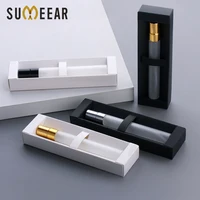 Botella de perfume escarchado al por mayor de 10 ml con muestra de botellas de spray de atomizador cosmético de caja de embalaje de boutique