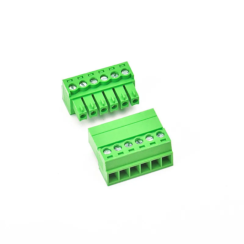 10sets Aerial butt welding type 15EDGRK-3.81mm plug-in type 2edg type green terminal block 2EDGRK for Connector row