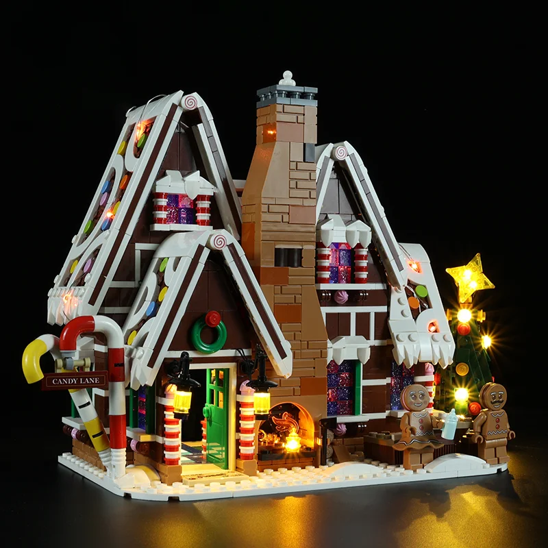 LED Light Kit For Christmas Gift Creator 10267 Gingerbread House Village Scene DIY Toys for Model Set No Building Blocks