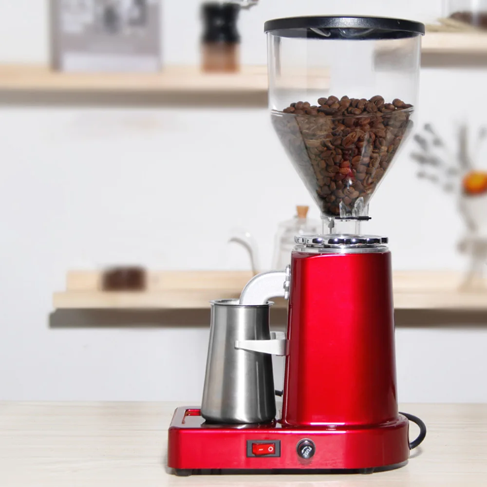 Commercial Stainless Steel Electric Grinder With Adjustable Thickness Household Espresso Coffee Grinder