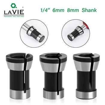 LAVIE 1 adet 3 adet Set pensler 6.35mm 8mm 6mm Collet Chuck gravür kırpma makinesi elektrikli freze makinesi freze kesicisi aksesuarları