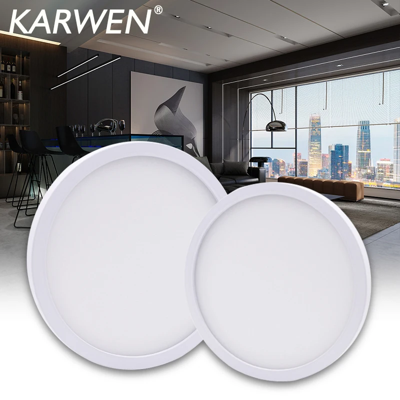 

lampada LED Circular Panel Light 6W 9W 13W 18W 24W Surface Mounted led ceiling light AC 85-265V led lamp for Home Decoration