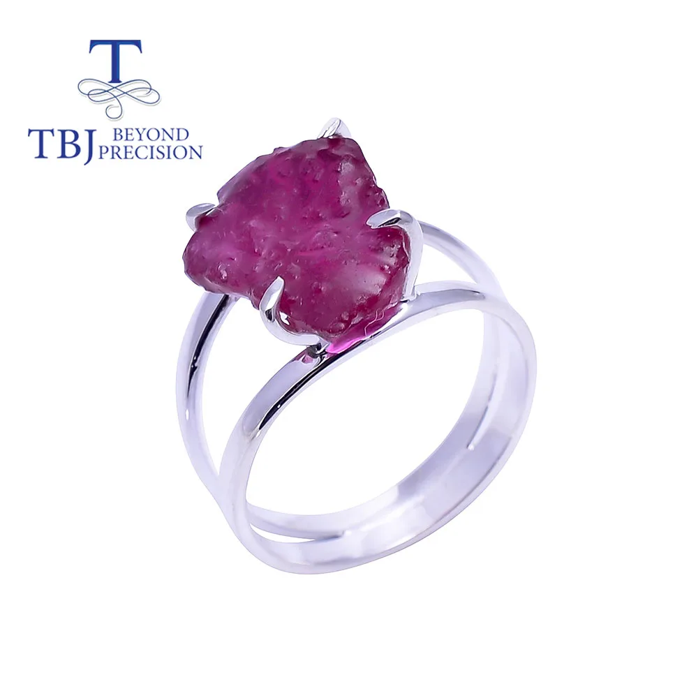 

Handmade Gemstone Ring natural Ruby unique jewelry 925 sterling silver fine jewelry for women daily wear nice gift tbj