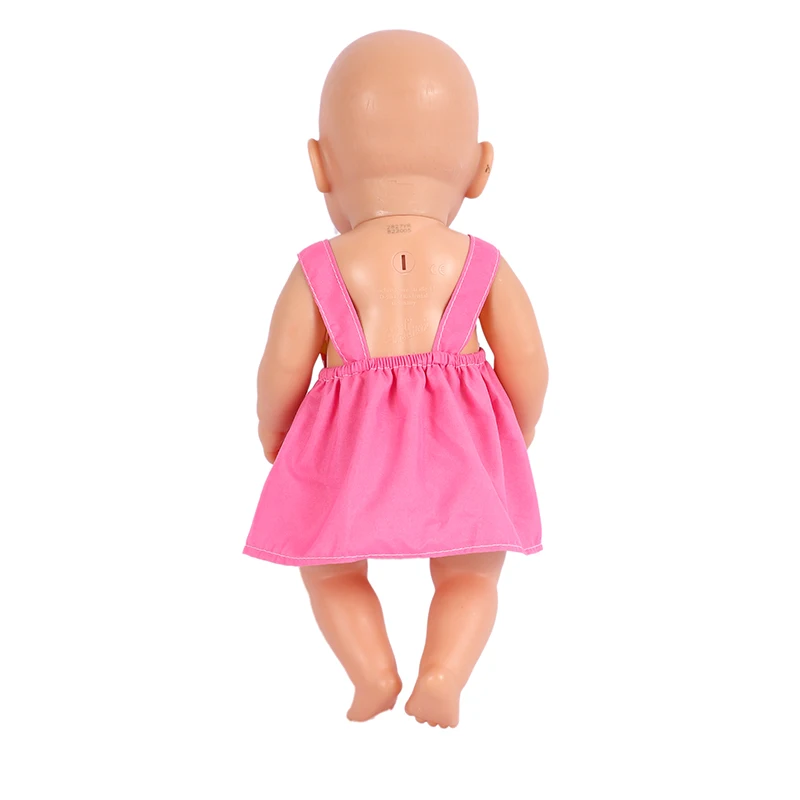 Pakaian Boneka 43CM Gaun Pelangi 18 Inci untuk Boneka Fit Bjd1/4 Boneka Anak Perempuan Amerika Hadiah Festival Ulang Tahun Bayi Perempuan Aksesori Boneka