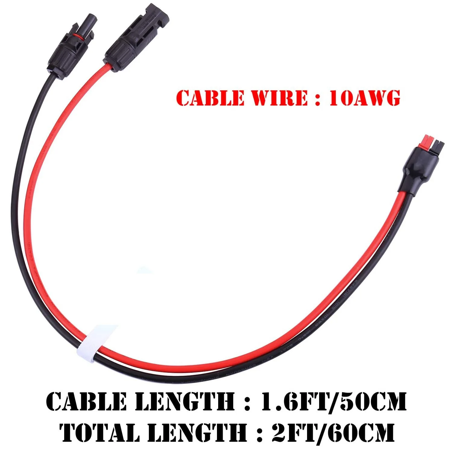 태양 전지 패널 전원 어댑터 커넥터 케이블 키트, Goal Zero Yeti Suaoki Renogy 휴대용 태양 발전기 발전소 10AWG