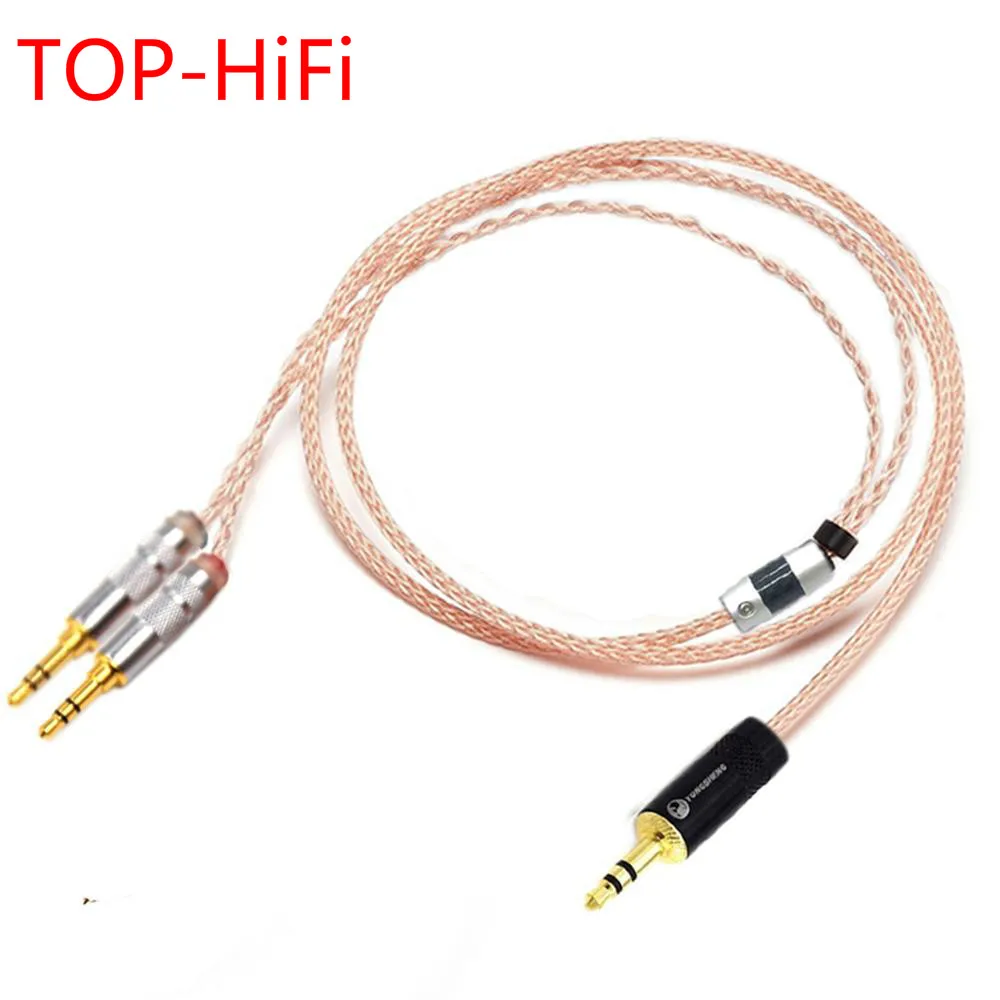 

TOP-HiFi 2.5/3.5/4.4mm Balanced Single Crystal Copper Headphone Upgrade Cable for MDR-Z7 Z7M2 MDR-Z1R AH-D600 D7100 D7200 D9200