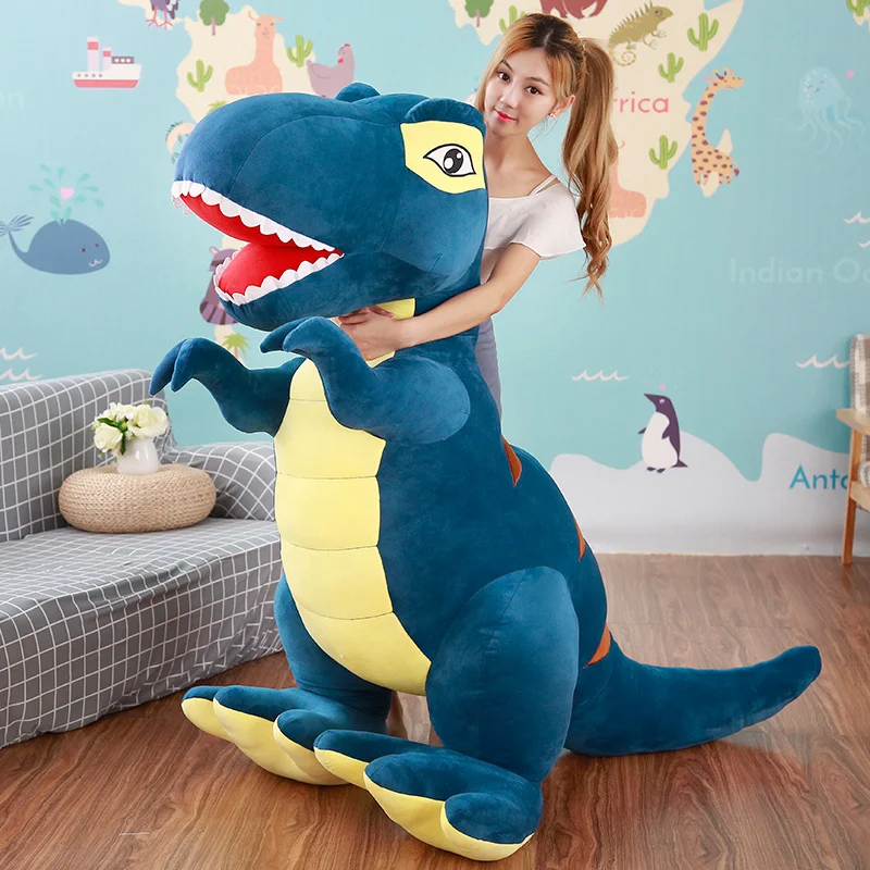 Hot Huggable Cartoon Dinosaur Plush Toys Hobbies Huge Tyrannosaurus Rex Plush Dolls Stuffed Toys For Children Boys Classic Toys