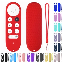 For Google TV 2020 Voice Remote Remote Control Shockproof Protective Cover Skin for Chromecast Silicone Cover