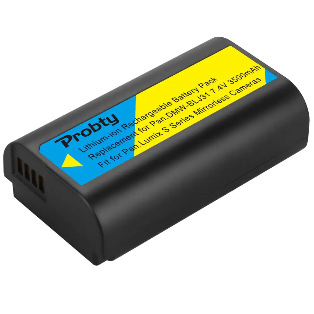 بطارية 3500 مللي أمبير DMW-BLJ31 DMW BLJ31 + شاحن USB مزدوج LCD لباناسونيك LUMIX S1، S1R، S1H، LUMIX S Series بدون مرآة