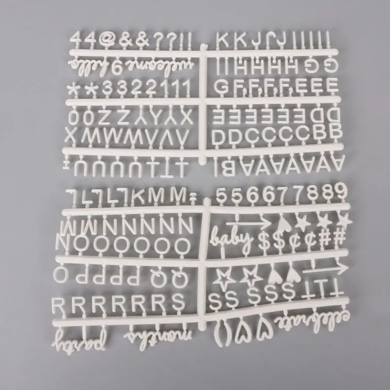 2024 New PP Alphabet Numbers Characters for Changeable Felt Letter Board Message Boards Words Office Home Decoration Accessories