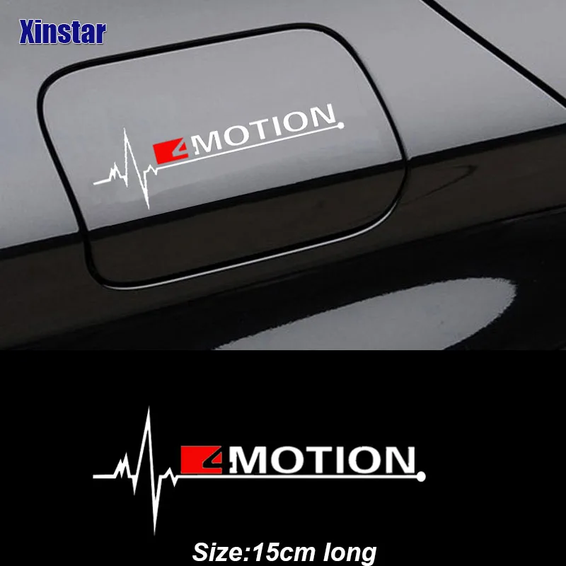 4MOTION Car Oil Tank Sticker For Volkswagen T-ROC Teramont GOLFR Touran PASSAT Toureg PHIDEON Touareg Tiguan CC R32 R36 GTI GTD