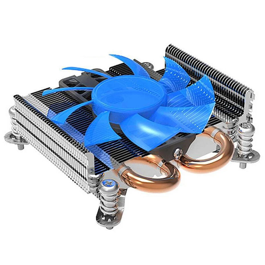 Pccooler S85 CPU Cooler 80mm Silent Fan Dual-Tube Ultra-Thin Itx All-in-One 4-Pin Dual Heat-Pipe Support Intel 775 115x