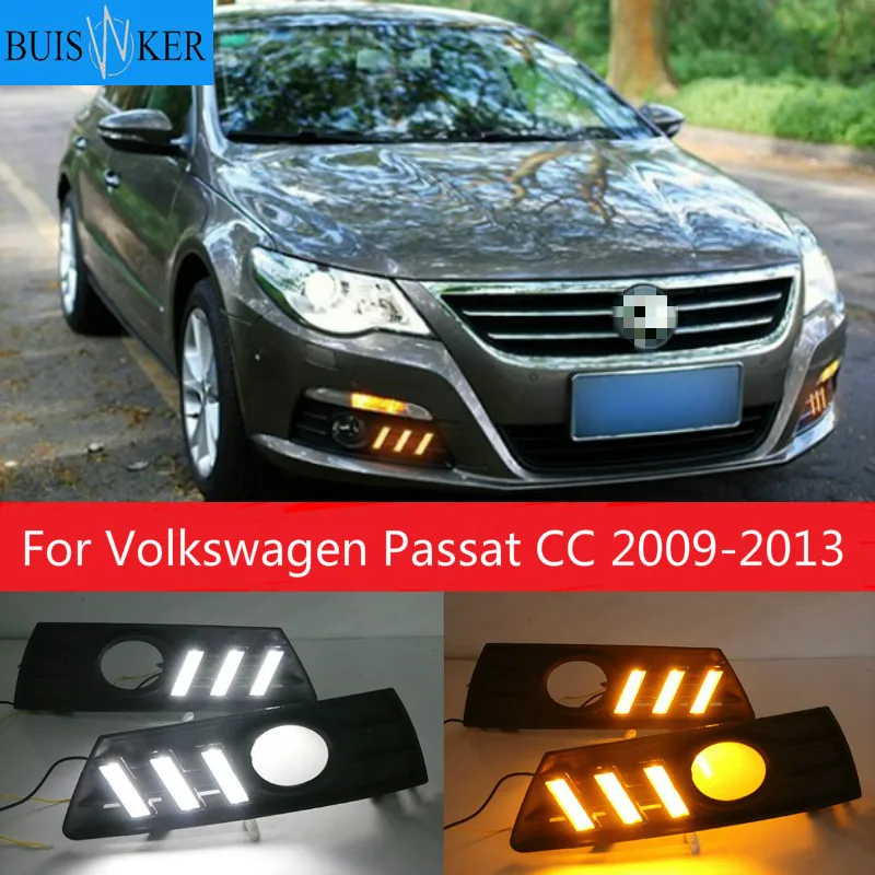 

LED Daytime Running Light For Volkswagen Passat CC 2009 2010 2011 2012 2013 Waterproof ABS 12V Car DRL Fog Lamp Decoration