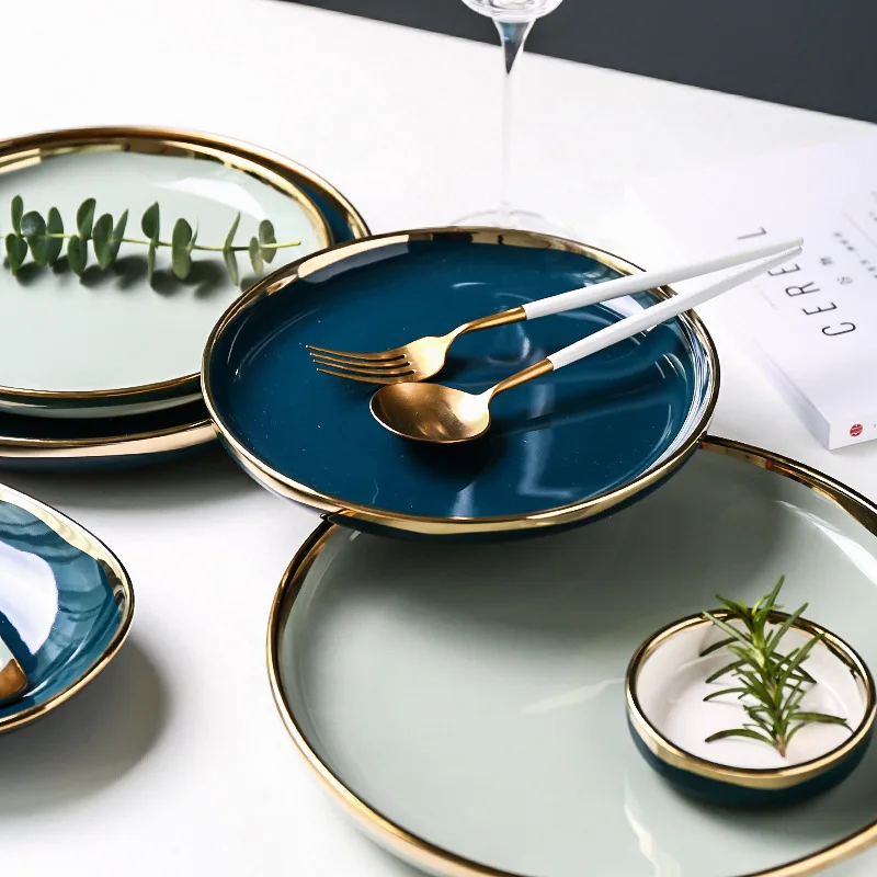 Creative Features Phnom Penh Luxury Tableware, Dishes, Dishes and Dishes Set Combination Household Dishes plate set  plates