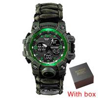 SHIYUNM New Men Military Sports Digital Watches Compass Outdoor Survival Multi-function Waterproof Men's Watch Relogio Masculino