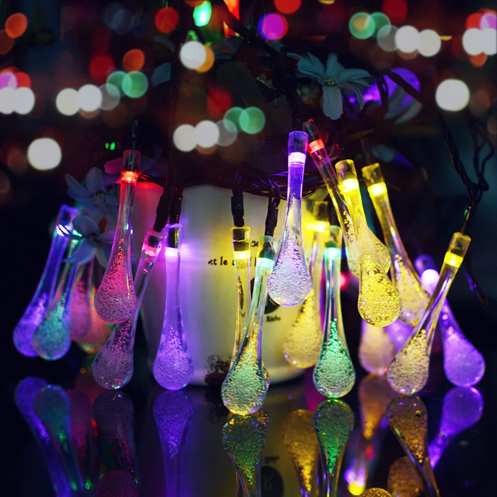 

LED Solar String Light Colorful Bubble Bulb Fairy Garland Lamp Garden Decors Yard Lighting Strings Outdoor Party Wedding Decor