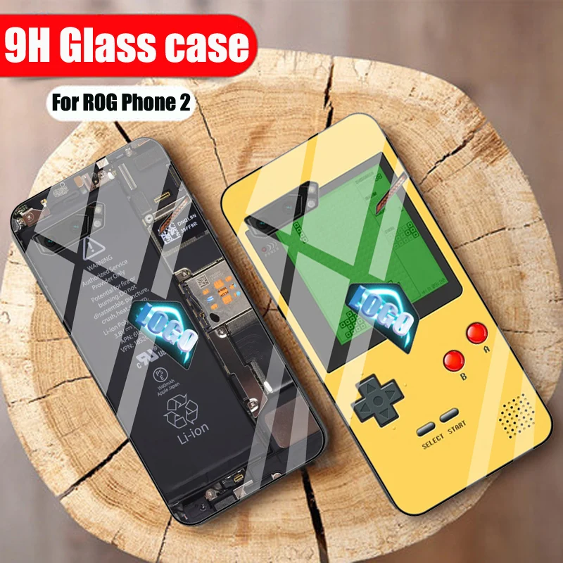 Tempered Glass Case For Asus ROG Phone 2 3 5 5s Case ROG2 Soft Silicone Frame Hard back Cover For ASUS ROG 5s ROG5 glass cases