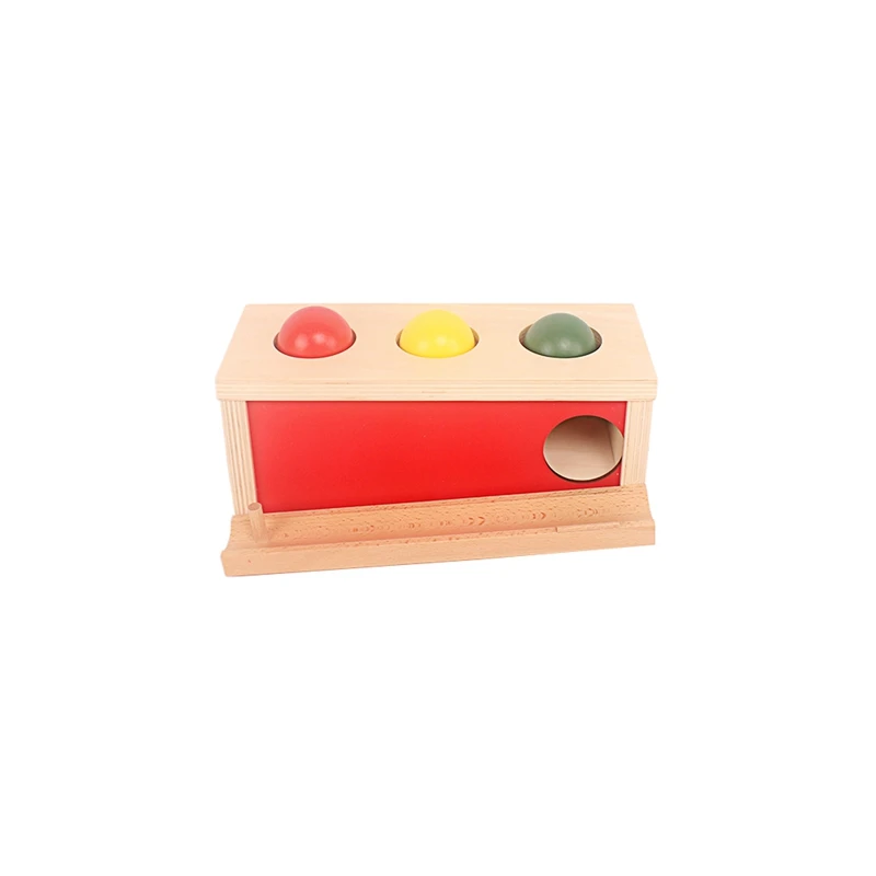 Montessori Materials Spinning Drum Match Piggy Coin Box Permanent Box Round Rectangular Box Sensory Toys for Toddlers IC Class