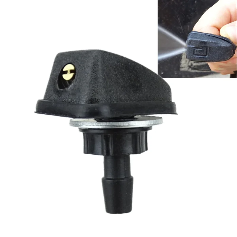 Car Universal Windshield Washer Sprinkler Head Wiper Fan Shaped Spout Cover Water Outlet Nozzle Adjustment