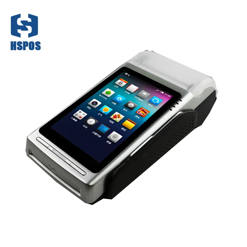 

HSPOS портативный POS терминал PDA Android 5,1 GPS принтер PDA 58 мм Поддержка штрих-кода 2 слота для SIM-карт